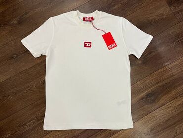 svilene košulje muške: T-shirt Diesel, L (EU 40), color - White