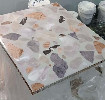 taza: Мозаичные полы терраццо, бетонные полы терраццо, terrazzo floor — 5