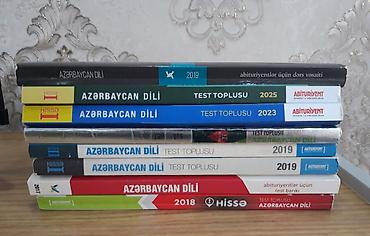məktəb kitabları: Ikinci əl dərsliklər,test topluları satılır.Qiyməti 3-4azn .Elmlər — 4