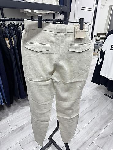 костюм лен: Мужские брюки, M, L, XL, Новый, цвет - Синий, Самовывоз — 3
