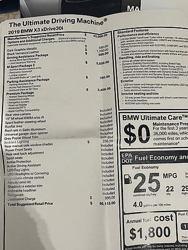 BMW: BMW X3: 2019 г., 2 л, Автомат, Бензин, Кроссовер — 15