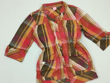 fioletowa koszula satynowa: Koszula 8 lat, stan - Dobry, wzór - Kratka, kolor - Czerwony