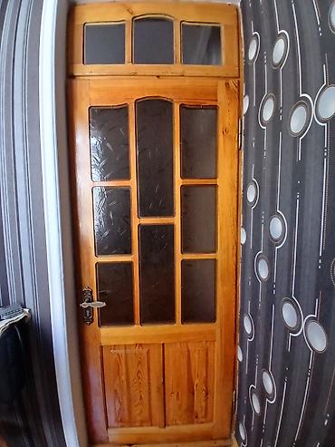 ruçkalar: Məhsul: Şüşəli taxta otaq qapıları (4 ədəd) Təsvir: - Material: Təbii — 1