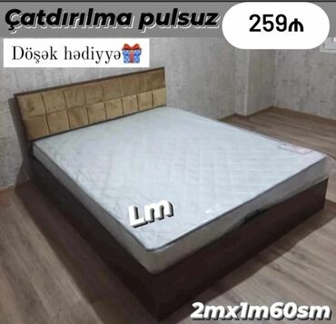 taxt döşeyi: Новый, Двуспальная кровать, С матрасом