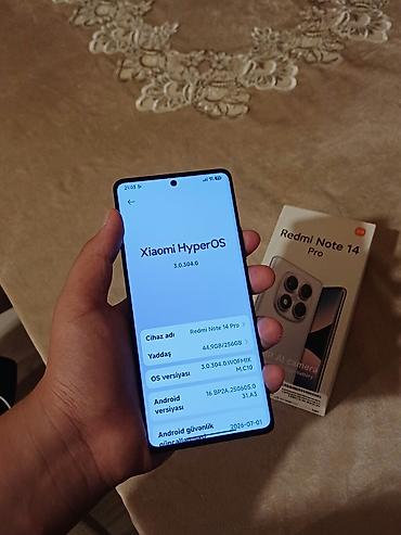 red magic 10 pro: Redmi Note 14 Pro, 256 GB, rəng - Qara, Zəmanət, Barmaq izi, Simsiz şarj — 5