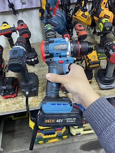 шуруповерт dewalt 48v цена: Аккумуляторная дрель‑шуруповерт DECO 48V - Питание: литий‑ионный — 2