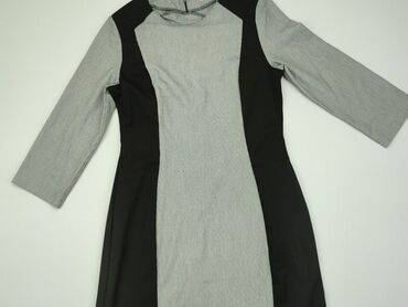 szara sukienki na wesele rozkloszowana: Dress, S (EU 36), condition - Good