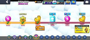 Markalar: Brawl Stars hesabı – inkişaf etmiş trofi və döyüşçü kolleksiyası