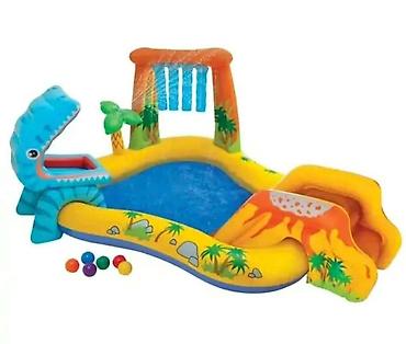 Home & Garden: 🌴 Intex dečiji bazen sa toboganom – Dino Park / Wet Set Collection — 1