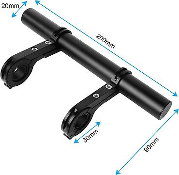 Dodaci za bicikl: Ekstenzija/Adapter za volan bicikla – dodatna šipka za montažu opreme — 3