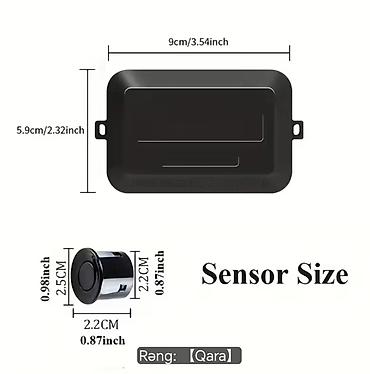 3 d panel: Avtomobil Parktronik Dəsti – 4 sensorlu, LCD displeyli (Rəng: qara) — 4