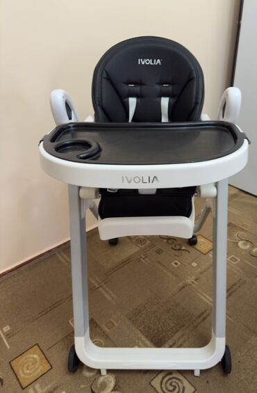 автолюльку cybex: Стульчик для кормления, Б/у, Другой бренд, Металл, Трансформер, цвет - Черный, Самовывоз