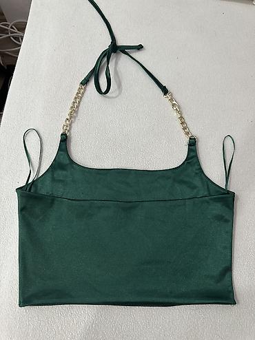kraljevsko plava: 💚 Saten top sa lančićem (NOVO) 💚 Marka: FB Sister (New Yorker) — 3