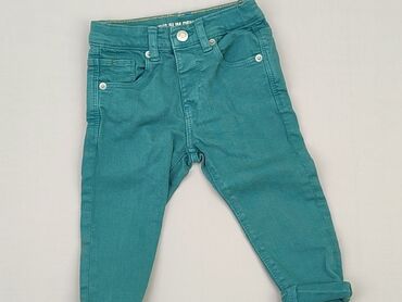 legginsy prążkowane zara dziecięce: Denim pants, Zara, 12-18 months, condition - Very good