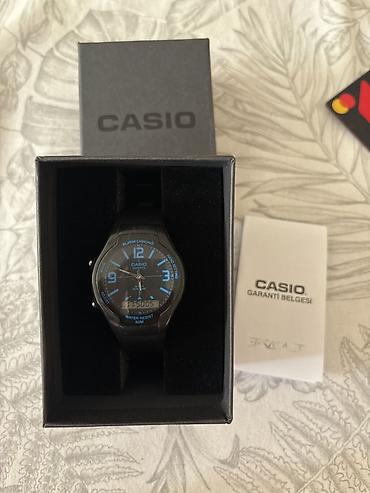 Şəxsi əşyalar: Casio hibrid (analoq + rəqəmsal) qol saatı - Brend: Casio - Mexanizm — 1