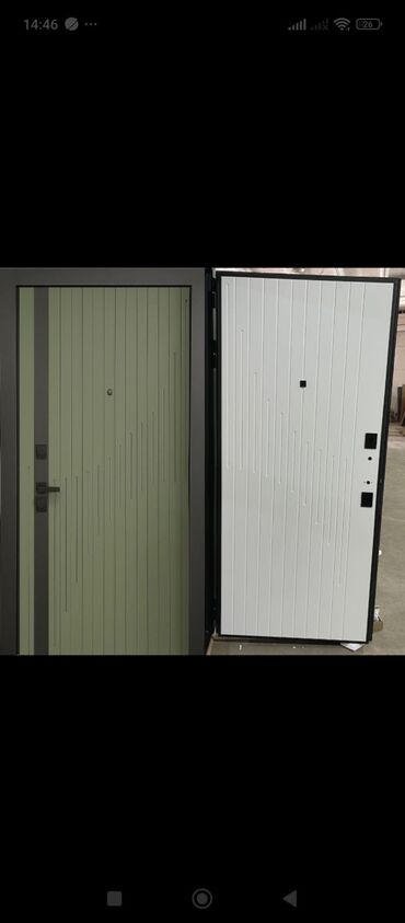 Giriş qapıları: Blok üçün Yeni Giriş qapısı 100x210 sm Çərçivə ilə, Zəmanətli, Ödənişli quraşdırma, Pulsuz çatdırılma — 8