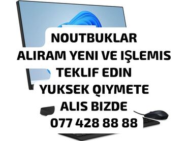 notebook sumkalari: NOUTBUKLAR ALIRAM YENI ISLEMIS ALIRAM
TEKLIF EDIN WHATSAPPDA