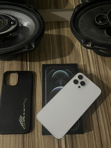Apple iPhone: IPhone 12 Pro Max, 128 GB, Matte Silver, Zəmanət, Qırıq, Face ID — 8