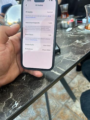 iphone zr: IPhone 15, 256 GB, Black Titanium, Simsiz şarj, Sənədlərlə — 2
