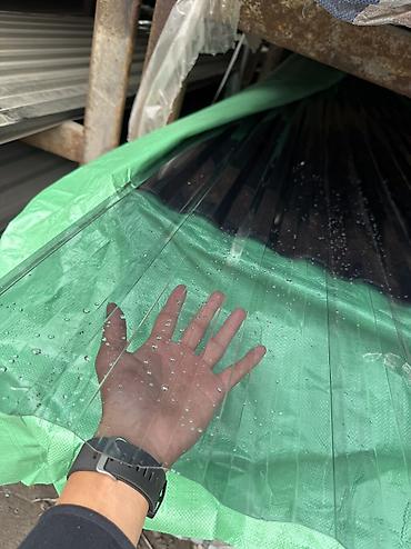 Поликарбонат: Прозрачный Пластиковый профнастил казахстан
Длина 6м 
Ширина 1.15м — 1