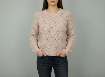 sweter z koronką reserved: H&M, Sweter damski, rozmiar S