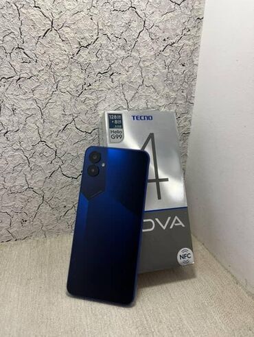 телефон fly iq4490 era nano 4: Tecno Pova 4, 128 GB, rəng - Göy, Sensor