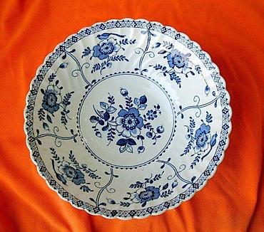 Činije: Indies Blue Johnson Brothers Ironstone Floral Swirl Englan. Old — 1