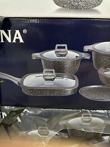 gift: Набор посуды Vicalina VL-0609 — 9 предметов, литой алюминий с — 2