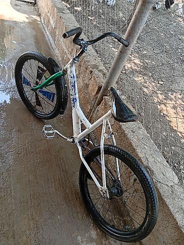 velosiped satisi kreditle: BMX tərzli uşaq/yeniyetmə velosipedi - Çərçivə: polad, ağ rəngdə — 4