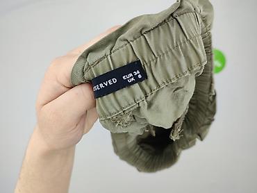 czarne cargo pull and bear: Spodnie materiałowe damskie, rozmiar XS — 4