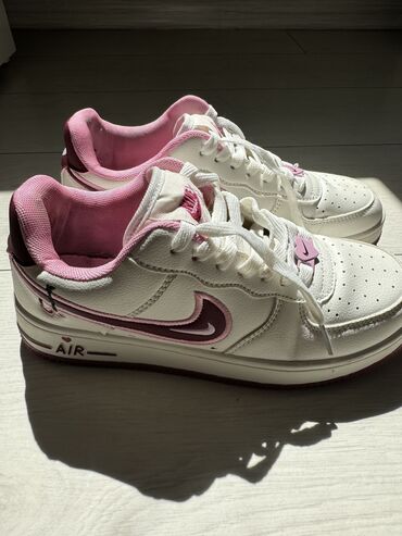 кроссовки найк аир форс: Кроссовки, 38, 38.5, 39, Nike, Б/у, цвет - Белый, Самовывоз, Платная доставка