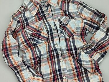 satynowa koszula hm: Сорочка 4-5 р., стан - Ідеальний, візерунок - Клітинка, колір - Різнокольоровий