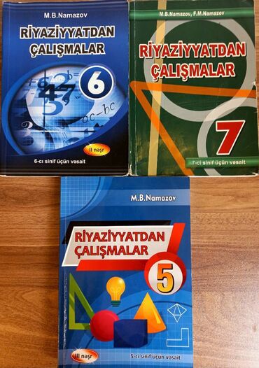 Kitablar, jurnallar, CD, DVD: Namazov Tapşırıqlar 5,6,7 ci sinif kitabları satılır hər biri 4 manat