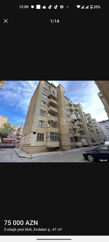 mingəçevir ev alqi satqi: Хырдалан, 2 комнаты, Вторичка, 41 м²