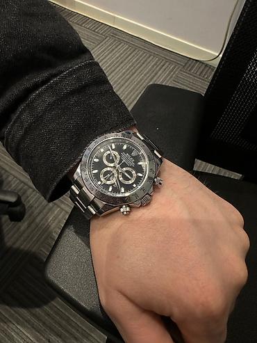 rolex saati: Kvars xronoqraf dizaynlı, paslanmayan poladdan kişi qol saatı — 3
