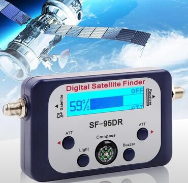 спутниковые антенны: Цифровой спутниковый искатель, приемник ТВ-сигнала, спутниковый