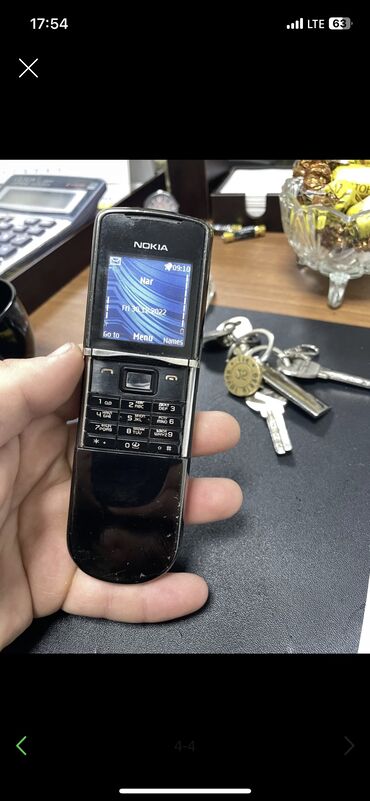 Nokia: Nokia 8 Sirocco | < 2 GB Memory Capacity | rəng - Qara | Düyməli