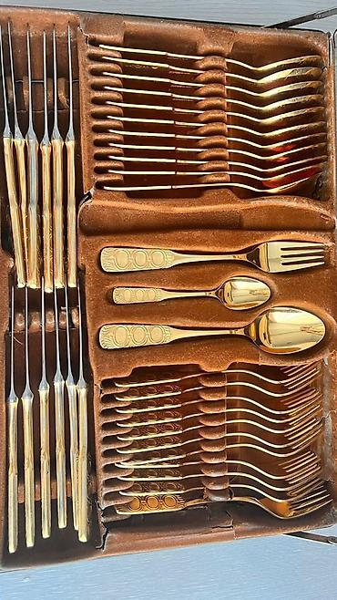 bıcaqlar: SOLINGEN qızıl örtüklü stolüstü dəst - Material: 18/10 paslanmayan — 3