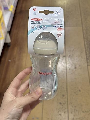 бутылочки: Пустышка-бутылочка для кормления Babyland Natural - Объем: 260 мл - — 1