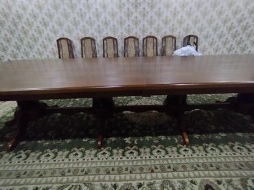 универсионный стол: Комплект стол и стулья Для зала, Б/у