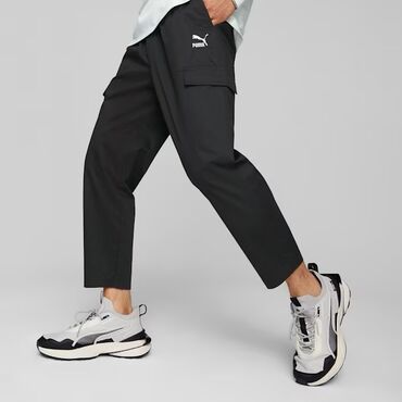 Брюки: Мужские брюки, L (EU 40), Puma, Б/у, цвет - Черный, Самовывоз
