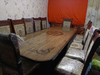 тканевый шкав: Стол и стул для зала, Новый, Самовывоз, цвет - Коричневый