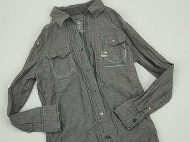 sinsay bluzka z długim rękawem: Shirt 11 years, condition - Fair, pattern - Monochromatic, color - Grey