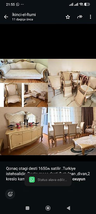 Qonaq otagi desti 1650₼ satilir .Turkiye istehsalidir .Deste masa lalafo.az -da Qonaq otagi desti 1650₼ satilir .Turkiye istehsalidir .Deste masa
