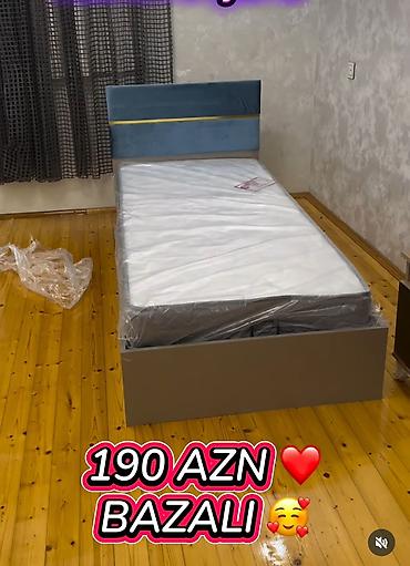 viva matras: Bazalı tək nəfərlik çarpayı. - Alt hissəsi bazalı saxlama bölməsi ilə — 1