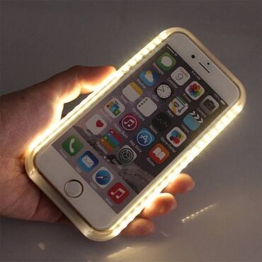 samsung 6s: Чехол с подсветкой для айфон 6,6s контурной LED-подсветкой для селфи