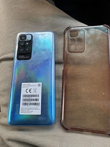 Техника и электроника: Redmi, Redmi 10, Б/у, 64 ГБ, цвет - Синий, 2 SIM — 3