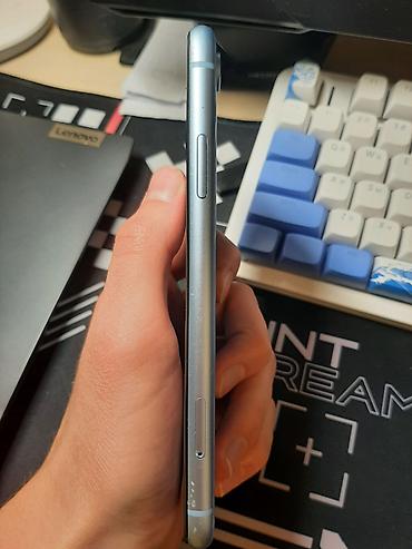 чехол на х: IPhone Xr, Б/у, 128 ГБ, Голубой, Кабель, 100 % — 5