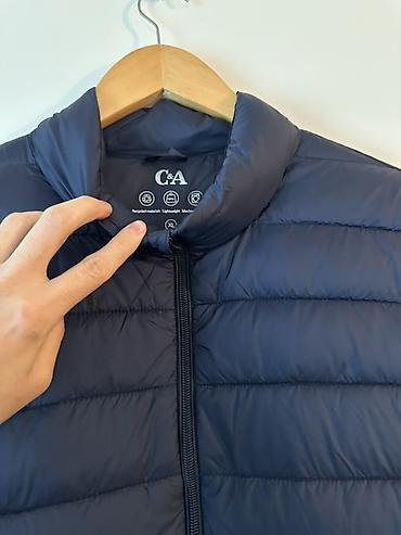 Куртки: Пуховик C&A, мужской, размер XL. - Цвет: тёмно‑синий (navy). - — 2