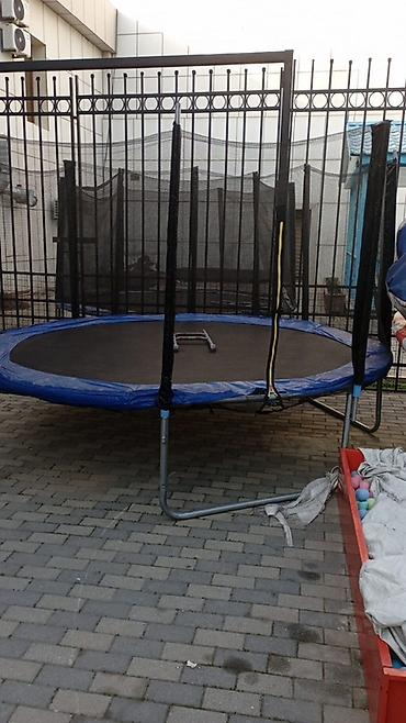 teleskopik nərdivan: Trampolin – dairəvi, təhlükəsizlik torlu - Dairəvi forma, təxmini — 1